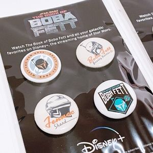2 Packs of #4 Boba Fett Pins/Buttons